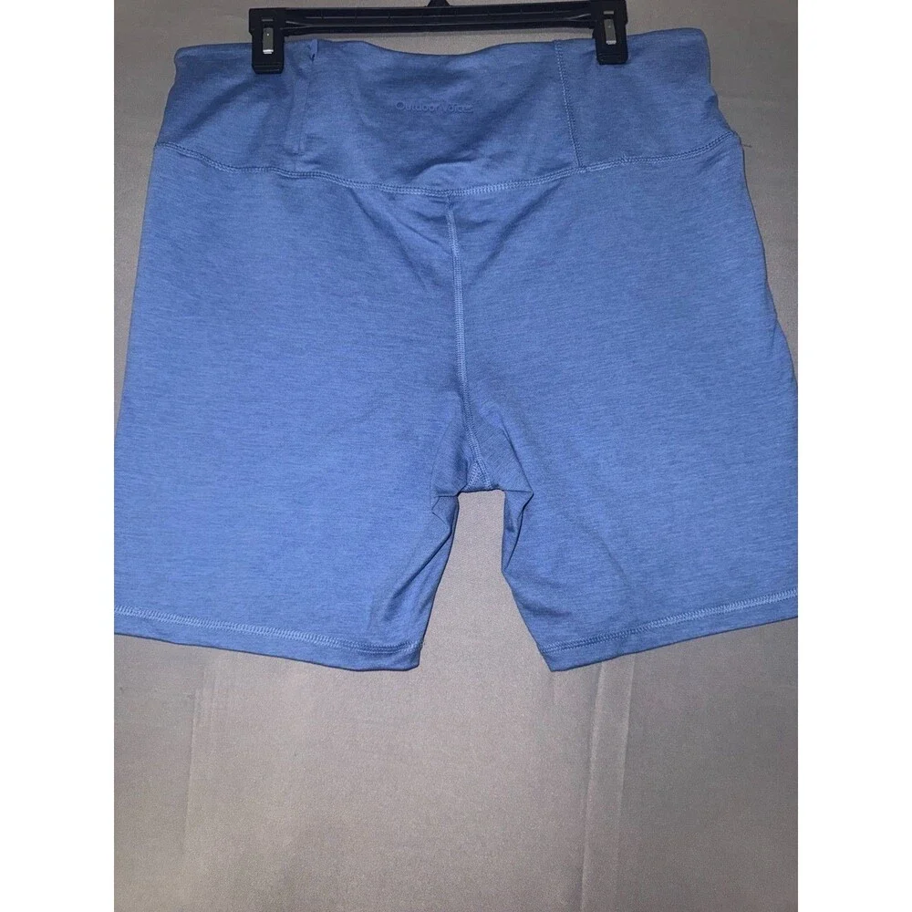 Outdoor Voices CloudKnit 7 In Sculpting Biker Womens Blue High Rise Shorts XXL
